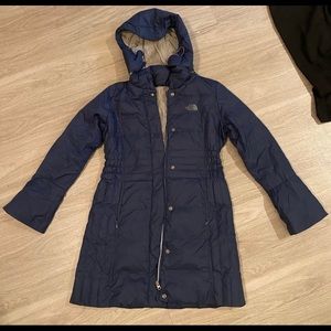 The Northface Puffer Jacket in Navy Blue